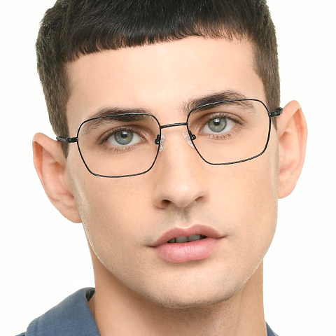 Lenskart BLU Screen Glasses Blue Block Zero Power Screen Glasses : Black Full Rim RectangleLenskart Blu LB E17375-C2 right side