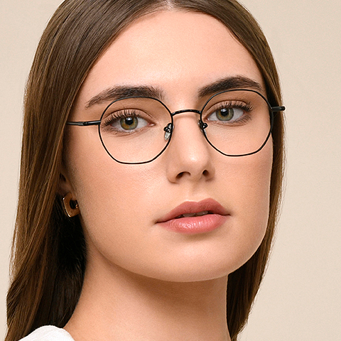 Le Petit Lunetier Black Full Rim Round left side