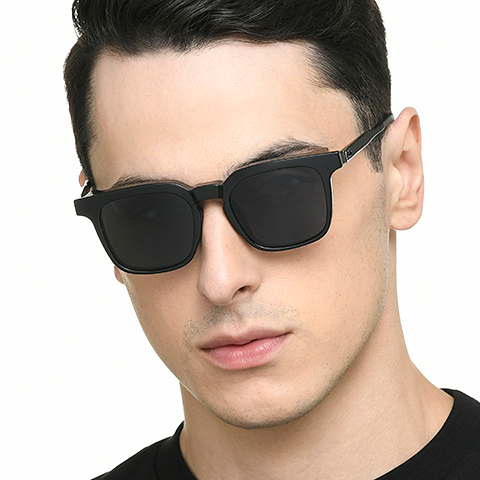 Lenskart Air Black Full Rim Square left side