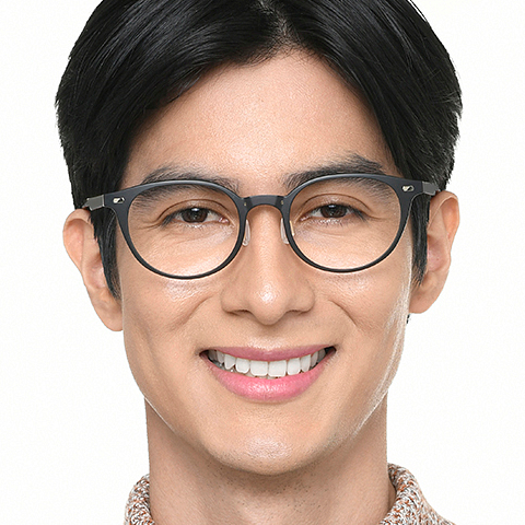 Lenskart Black Full Rim Round left side