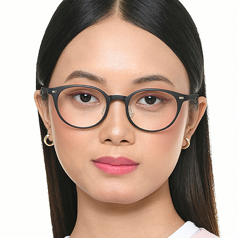 Lenskart Black Full Rim Round left side