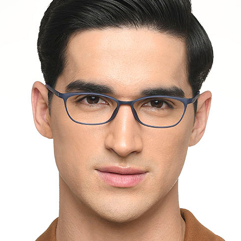 Lenskart Air Online Sky Blue Full Rim Cat Eye left side