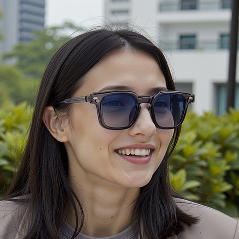 Lenskart Air Light Grey Full Rim Square right side