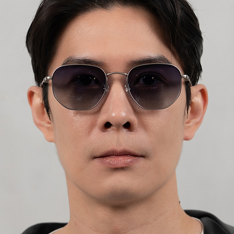 Lenskart STUDIO Gunmetal Full Rim Geometric right side