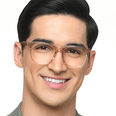 Lenskart Light Brown Full Rim Square left side