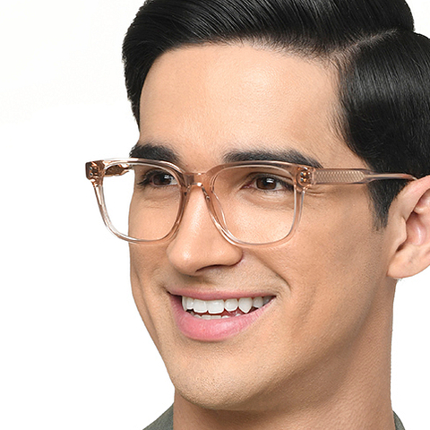 Lenskart Light Brown Full Rim Square right side