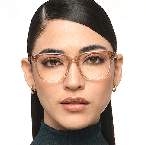 Lenskart Light Brown Full Rim Square left side