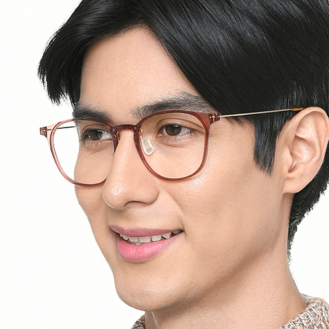 Lenskart Light Brown Full Rim Round right side