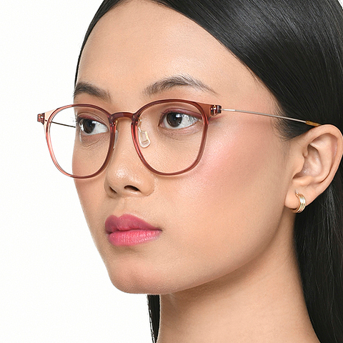 Lenskart Light Brown Full Rim Round right side