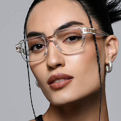 Lenskart Studio Online Crystal Transparent Full Rim Square right side