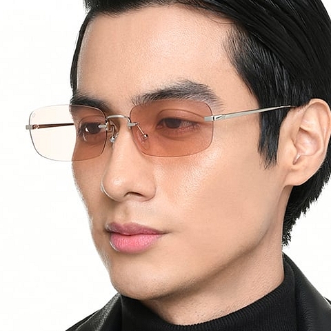 Lenskart Silver Rimless Rectangle right side