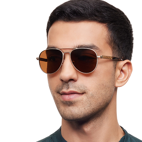 Lenskart Studio Online Gold Full Rim Aviator right side Lenskart Studio Online Gold Full Rim Aviator right side