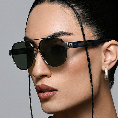 Lenskart Studio Online Mid Gunmetal Full Rim Aviator right side Lenskart Studio Online Mid Gunmetal Full Rim Aviator right side