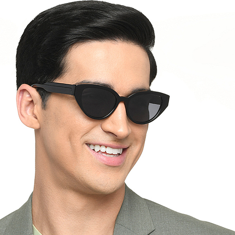 Lenskart Black Full Rim Cat Eye left side