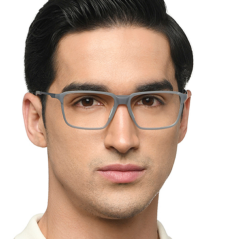 Lenskart Air Online Light Gray Full Rim Rectangle left side
