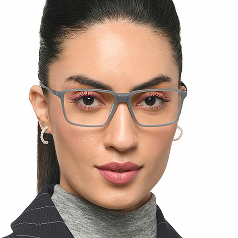 Lenskart Air Online Light Gray Full Rim Rectangle left side