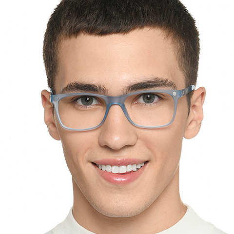 Lenskart Air Online Sky Blue Full Rim Rectangle right side Lenskart Air Online Sky Blue Full Rim Rectangle right side