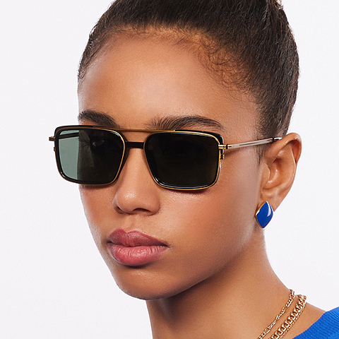 Lenskart Studio Online Black Full Rim Rectangle right side