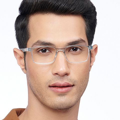 Lenskart Air Online Gray Transparent Full Rim Rectangle right side Lenskart Air Online Gray Transparent Full Rim Rectangle right side