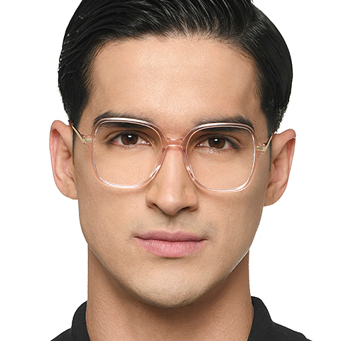 Le Petit Lunetier Pink Full Rim Square left side