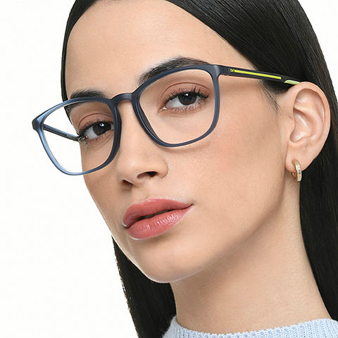 Lenskart Air Online Sky Blue Full Rim Square left side