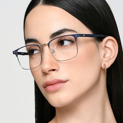 Lenskart Air Sky Blue Full Rim Square right side