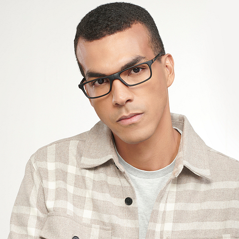 LENSKART PREMIUM READERS Black Black Full Rim Rectangle LENSKART PREMIUM READERS LP E13915 Only for 1 Prefitted Powers left side