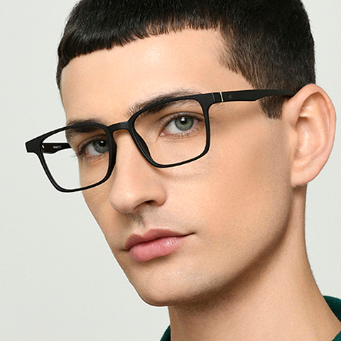 Lenskart Air Online Black Full Rim Square left side