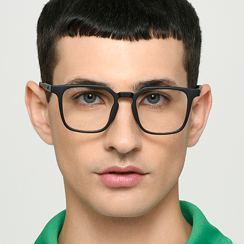 Lenskart Air Black Full Rim Square left side