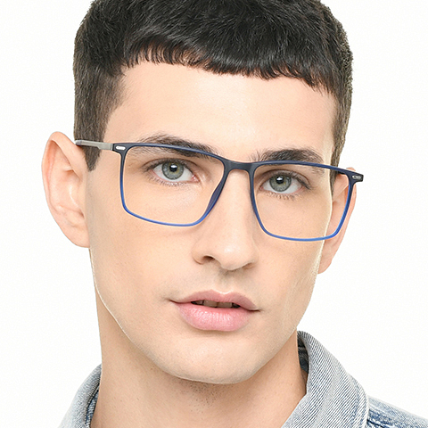Lenskart Air Online Sky Blue Full Rim Rectangle right side Lenskart Air Online Sky Blue Full Rim Rectangle right side