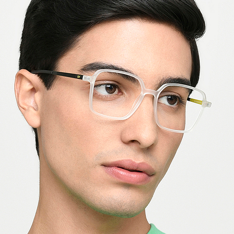 Lenskart Air Online Crystal Transparent Full Rim Square right side