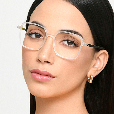 Lenskart Air Online Crystal Transparent Full Rim Square right side