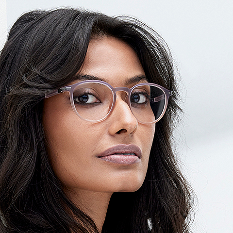 Lenskart Air Online Brown Transparent Full Rim Round right side Lenskart Air Online Brown Transparent Full Rim Round right side