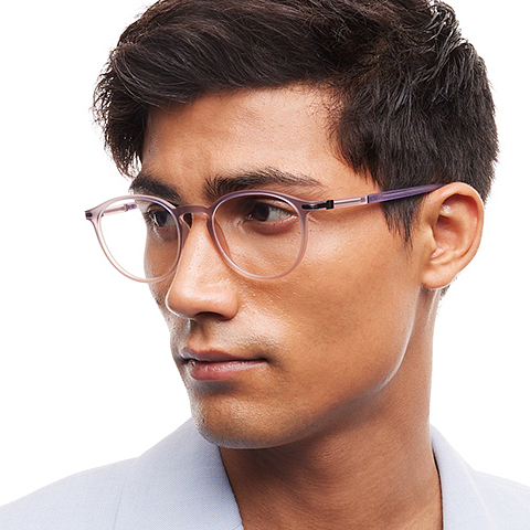 Lenskart Air Online Brown Transparent Full Rim Round left side Lenskart Air Online Brown Transparent Full Rim Round left side