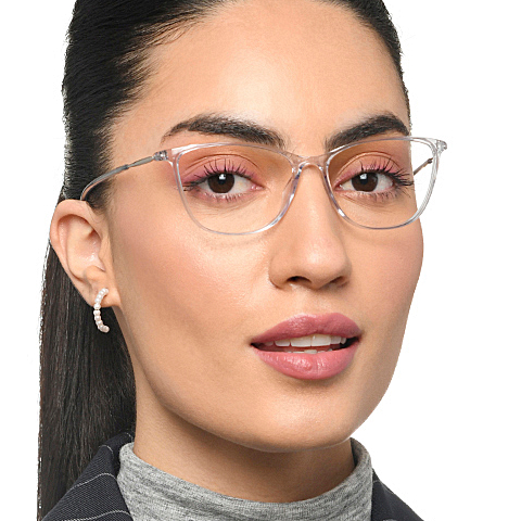 Lenskart Air Crystal Transparent Full Rim Cat Eye right side