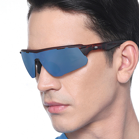 Lenskart Boost Tortoise Half Rim Square left side