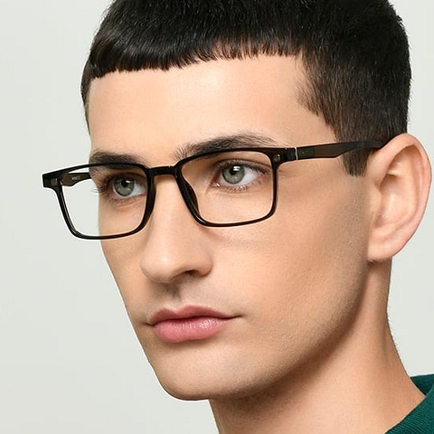 Lenskart Air Online Black Transparent Full Rim Rectangle right side