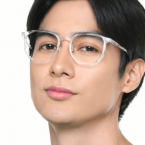 Lenskart Crystal Transparent Full Rim Square right side