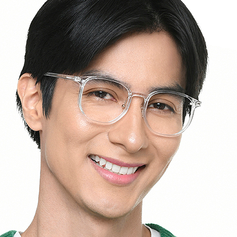 Lenskart Crystal Transparent Full Rim Square left side