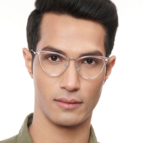 Lenskart Studio Online Crystal Transparent Full Rim Cat Eye right side Lenskart Studio Online Crystal Transparent Full Rim Cat Eye right side