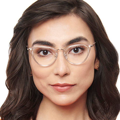 Lenskart Studio Online Crystal Transparent Full Rim Cat Eye left side Lenskart Studio Online Crystal Transparent Full Rim Cat Eye left side