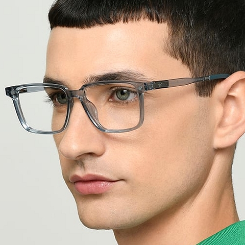 Lenskart Air Blue Transparent Full Rim Rectangle right side Lenskart Air Blue Transparent Full Rim Rectangle right side