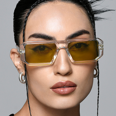 Lenskart Studio Online Crystal Transparent Full Rim Rectangle right side