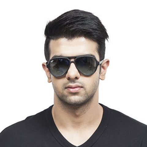 Ray-Ban Black Full Rim Aviator left side Ray-Ban Black Full Rim Aviator left side