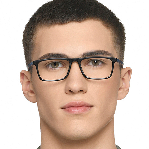 Vincent Chase Online Black Full Rim Rectangle left side