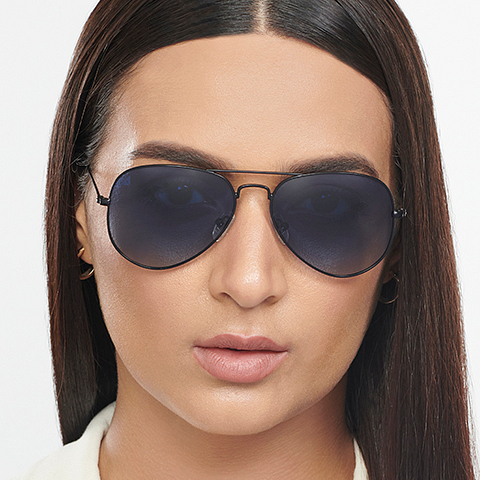 Vincent Chase Polarized Black Full Rim Aviator right side