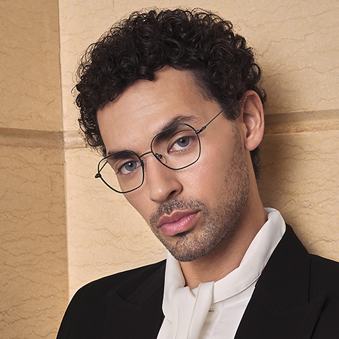 Vincent Chase Online Black Full Rim Geometric left side