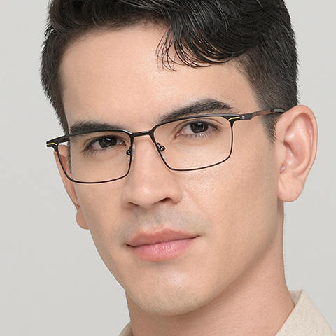 Vincent Chase Online Black Full Rim Rectangle left side