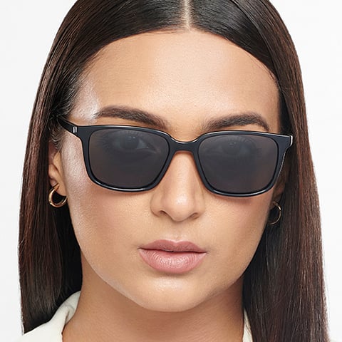 Vincent Chase Polarized Black Full Rim Square right side
