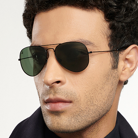 Vincent Chase Polarized Black Full Rim Aviator right side